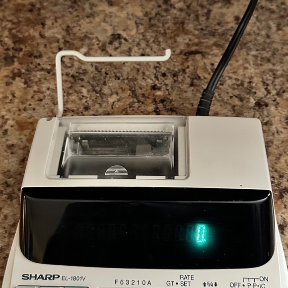 Business Calculator Sharp EL-1801V Portable 12-Digit 2-Color Serial Printing - Picture 6 of 8